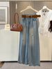 Women's High-Waisted Ripped Jeans Washed Loose Fit Slimming Design Versatile Stylish Long Pants Summer New Style_mkmklike.com