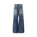 Men's Springtime American Retro Distressed Ripped Jeans Loose Casual Style Long Pants Street Niche Cool Vibe_mkmklike.com