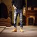 Autumn Trendy Brand Retro Ripped Jeans Men's Slim Small Straight Elastic American Patch Handsome Long Pants Men_mkmklike.com
