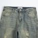 High Street Distressed Button-Fly Zipper Jeans – Vintage Washed Loose Fit Denim Pants For Men, Retro & Edgy Style_mkmklike.com