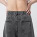 Men's Distressed Washed Wide Leg Jeans Loose Fitting Casual Trendy Retro Basic Versatile Spring Summer Trousers_mkmklike.com