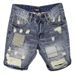 Men's Relaxed Fit Distressed Denim Shorts Ripped Boyfriend Jeans Mid-Length Casual Streetwear Vintage Chic Style Summer_mkmklike.com