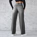 Women's Clothing Temperament Non elastic Straight Wide leg Jeans Women_mkmklike.com