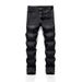 Laike Men's Slim Fit Jeans Style Summer New Versatile Straight Leg Casual Long Trousers Slightly Elastic Comfortable Pants_mkmklike.com