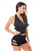 K New Sexy Nightclub Nightclubs Women's High Waisted Denim Shorts, Letter Jeans, Ripped Holes, Slimming Effect_mkmklike.com
