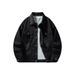 Men's Stylish Denim Jacket - Relaxed Fit Punk Style Workwear Coat With Button Closure For Casual Wear_mkmklike.com