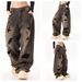 Men's Clothing Streetwear Distressed Jeans – Raw Hem Washed Denim Pants (Unisex Relaxed Fit, Zip Fly, Hand-Painted Details, Stonewashed, No Stretch)_mkmklike.com