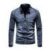 Men's Outerwear Winter New Style, Casual Korean Version, Trendy Men's Clothing, Fashionable Denim Jacket For Spring_mkmklike.com
