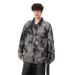 American Retro Tie-Dye For Men, Spring And Autumn New Internet Celebrity Street Style, Lazy Loose Fit Denim Jacket_mkmklike.com