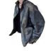 Retro Loose Vintage Stand Up Collar Denim Jacket Men's Casual Zipper Jacket_mkmklike.com