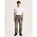 Men's Clothing Trendy High Street Style Jeans Distressed Graffiti Print Loose Straight Leg Pants_mkmklike.com