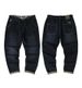 Fat Men's Clothing Autumn New European And American Big Cow Small Straight Denim Trousers Fat Men Embroidered Badge Versatile Jeans_mkmklike.com