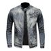 Pulse Pulse 2025 High-End Men's Denim European And American Casual Retro Large Size Stand Collar Zipper Cycling Motorcycle Jacket_mkmklike.com