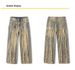 Men's Vintage Oversized Jeans – High Street Distressed Denim With Raw Hem & Baggy Fit_mkmklike.com