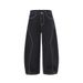 Original Color Denim Scimitar Loose Wide-Leg Men's Trendy Brand Deconstructed Patchwork Design Sense Topstitch_mkmklike.com