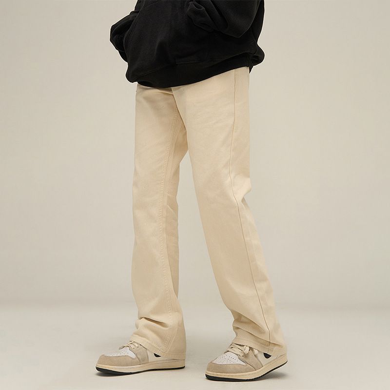 Nordmann Flared Jeans Men Straight Loose New Spring Autumn European American Style High Street Casual Long Pants_mkmklike.com