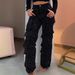 Women's High Waist Wide Leg Pants Rhinestone Embellished Icy Silk Trousers, Flowy Straight-Leg Palazzo Pants With Sheer Shimmer_mkmklike.com