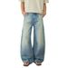 Men's Clothing & Archer0603 & American Streetwear Light Color Heavyweight High Street Scimitar Jeans Men's Loose Ripped Pants Long Pants_mkmklike.com
