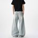 Men's Clothing Wide Leg Cleanfit Retro Scimitar Jeans Retro Wide-Leg Cleanfit Jeans - High Waist Loose Fit Casual Pants With Unique Sickle Design_mkmklike.com