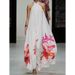 Women's Clothing Fashion Printed Halter Neck Dress_mkmklike.com