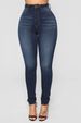 Women's High Waist Stretchy Skinny Jeans - Slimming & Comfortable Denim Pants For Work & Casual Wear (Black, Dark Blue, Light Blue)_mkmklike.com