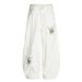Painted Flower Print Scimitar Jeans Men's Loose Curved Wide Leg American High Street Ins Versatile Long Pants_mkmklike.com