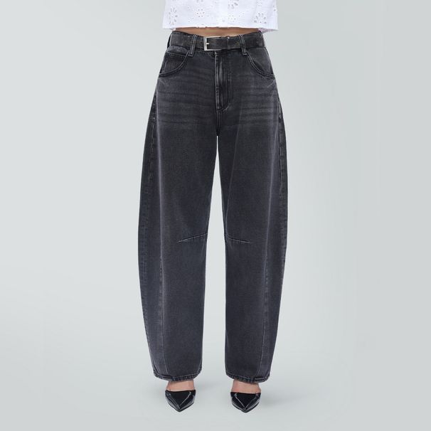 Spring/Summer Women's Retro Casual Curved Blade Jeans European American Street Style Cross Border E-commerce Denim Pants_mkmklike.com