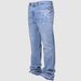 Cross-Border New Men's Pants European And American Street Fashion Ins Hot Elastic Embroidered Denim Straight-Leg_mkmklike.com