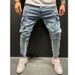 Men's Clothing Stretch Jeans Slim Leg Trousers_mkmklike.com
