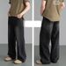 Vintage Washed Men's Jeans - Relaxed Fit Straight Leg Retro Denim Pants For Casual Wear (Multiple Colors & Sizes Available)_mkmklike.com