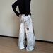 Men's Retro Hip-Hop Jeans With Musical Note Print - High Street Loose Fit Denim Pants For Casual Wear_mkmklike.com