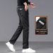 Jeans Men's Slim-fit Straight Elastic Thickened Casual Trousers Men's_mkmklike.com