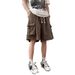 Men's Clothing Summer New Version Ins Solid Color Loose Casual Pants Fashionable Multi Pocket Five_mkmklike.com