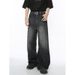 Nordmann Black Gray Jeans Men 2025 New High Street Trendy Brand Versatile Casual Pants Straight Loose Wide-Leg Trousers_mkmklike.com