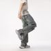 Men's Graffiti Washed Jeans – Vintage Loose Straight Leg Denim Pants With Distressed Details (S-XXL)_mkmklike.com