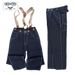 Suitable For All Seasons New Men's Wide-Leg Striped Jeans Loose Railroad Cargo Pants American Style Motorcycle Overalls_mkmklike.com