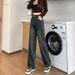 New Spring/Autumn American Retro Wide-Leg Jeans For Women, High-Waisted, Slimming, Height-Enhancing, Loose Straight-Leg_mkmklike.com