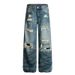 2025 New Men And Women Ripped Distressed Washed Blue Wide-Leg Scimitar Baggy Jeans_mkmklike.com