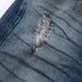 Washed Distressed Denim Straight-Leg Men's Street Fashion Wasteland Style Spray-Dyed Vintage Dirty Casual Pants Handmade_mkmklike.com