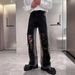 Men's Retro High Street Ripped Jeans Summer Thin Style Trendy Hip Hop Loose Straight Leg Casual Trousers_mkmklike.com