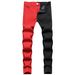 Men's Clothing Korean Style Trendy Patchwork Slim Fit Casual Men's Pants_mkmklike.com