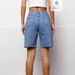 Women's High Waist Loose Fit Washed Denim Shorts – Trendy Distressed Casual Shorts With Stretch Comfort_mkmklike.com