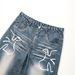 Wide Leg Jeans American Niche Animal Pigeon Pattern Loose Straight Pants_mkmklike.com