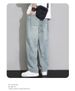 Yellow Mud Jeans Men's Straight Loose Wide-leg American High Street Pants Trendy Versatile Retro Drawstring Casual Trousers_mkmklike.com