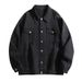 Cross-Border Long Sleeve Shirt Autumn Denim Jacket Top Turn-Down Collar Loose Casual Coat Men's Style_mkmklike.com