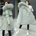 Winter Jacket 2023 New Women Parka Clothes Long Coat Wool Liner Hooded Jacket Fur Collar Thick Warm Snow Wear Padded Parka 6XL_mkmklike.com