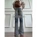 Unisex Relaxed Fit Japanese-Style Jeans – Classic Blue Straight-Leg Denim Pants For Casual & Everyday Wear (S-3xl)_mkmklike.com