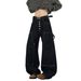 Men's Black High-Street Cargo Jeans – Relaxed Straight Fit With Button Fly (S-3XL)_mkmklike.com