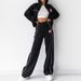 Women's Casual Fashion Street Style Sports Sweatshirt Two-piece Set Cotton Comfortable Denim Outfit_mkmklike.com