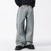 Design Gradient Color Jeans For Men American High Street Vibe Long Loose Niche Straight Pants_mkmklike.com